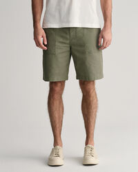 Regular Fit Cotton Linen Shorts