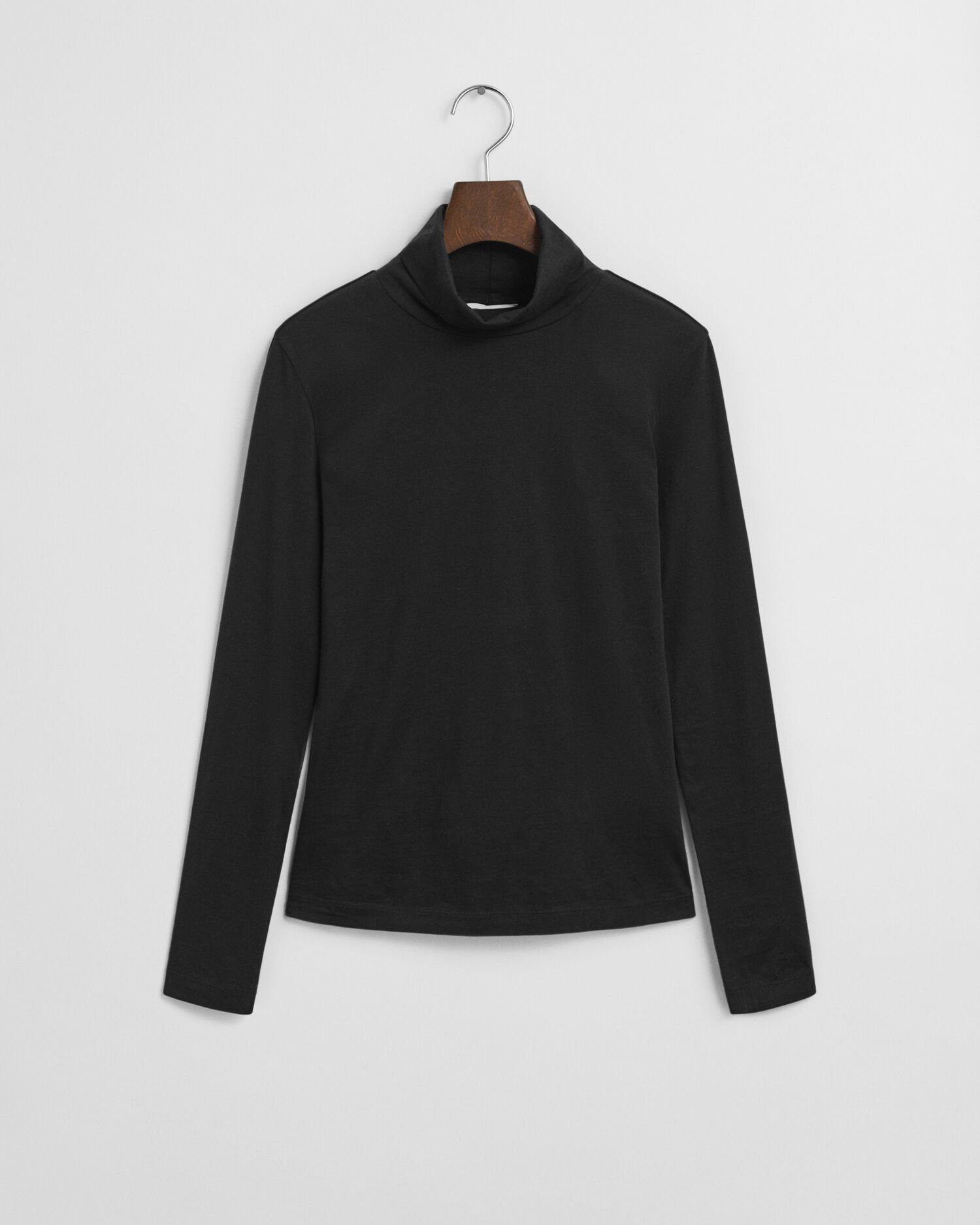 Lightweight Cotton Turtleneck Top
