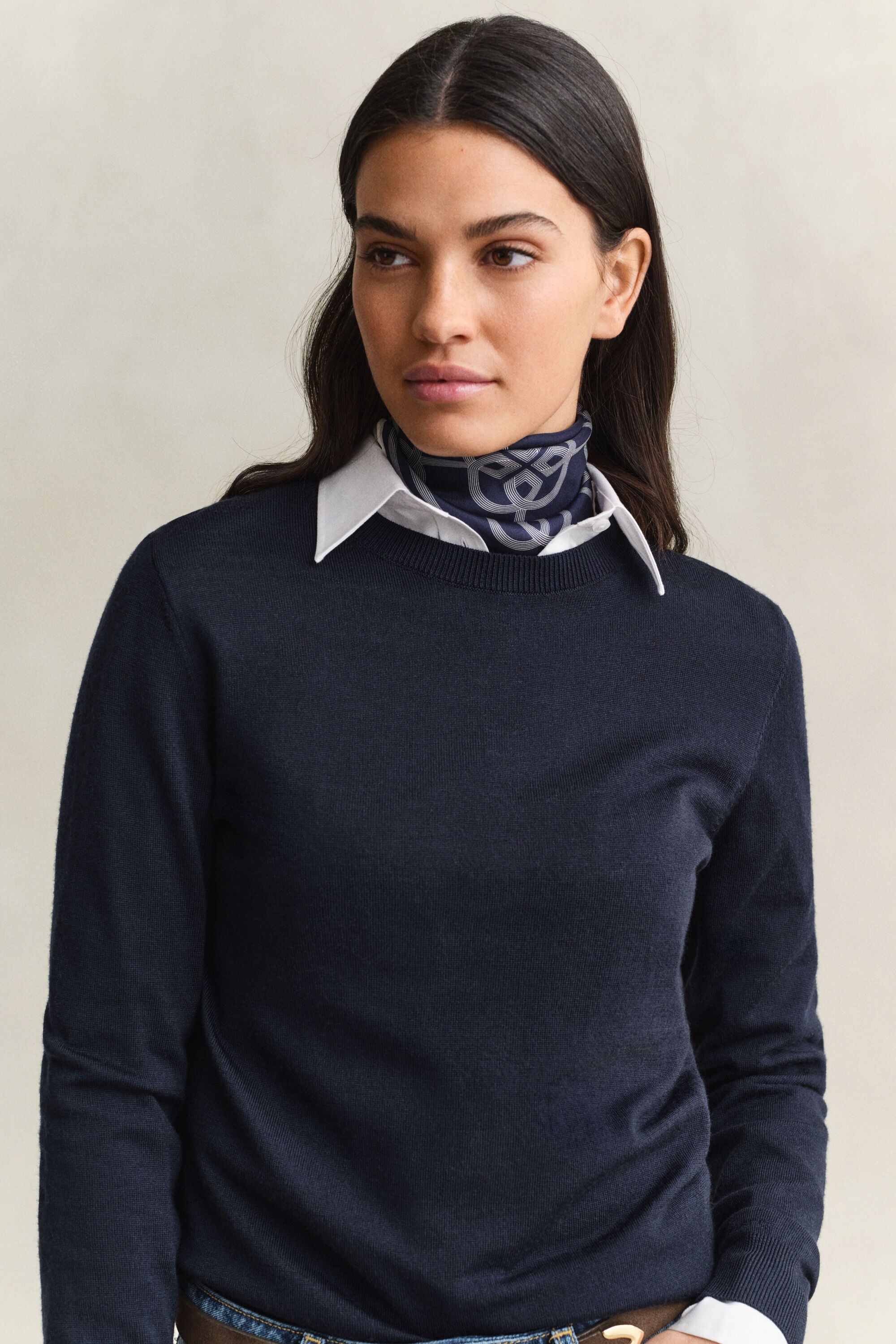 Extra Fine Merino Wool Crew Neck Sweater