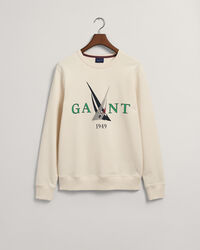 Sail Print Crew Neck Sweatshirt