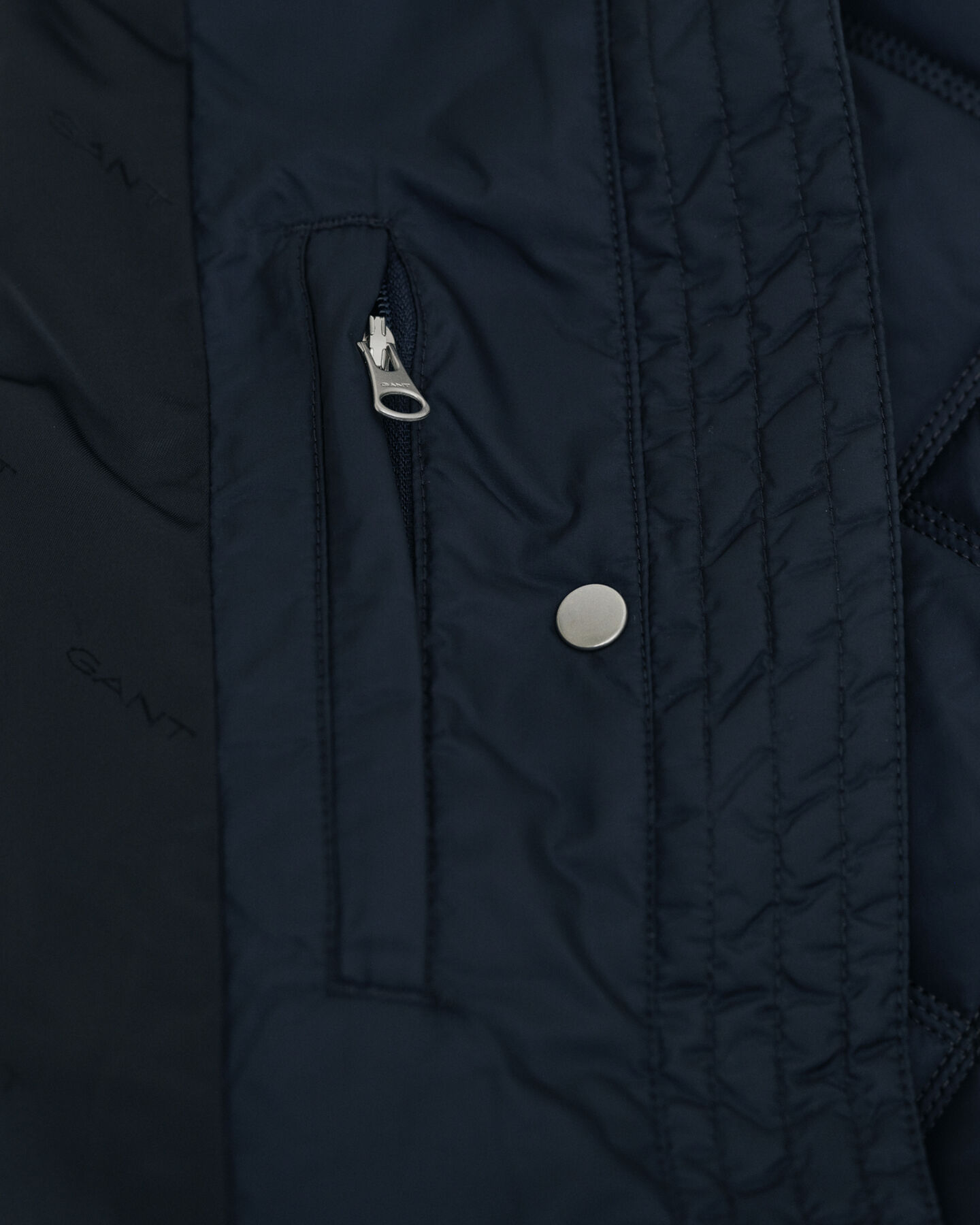 Quilted Corduroy Trim Coat