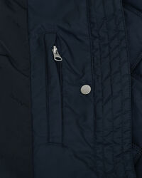 Quilted Corduroy Trim Coat