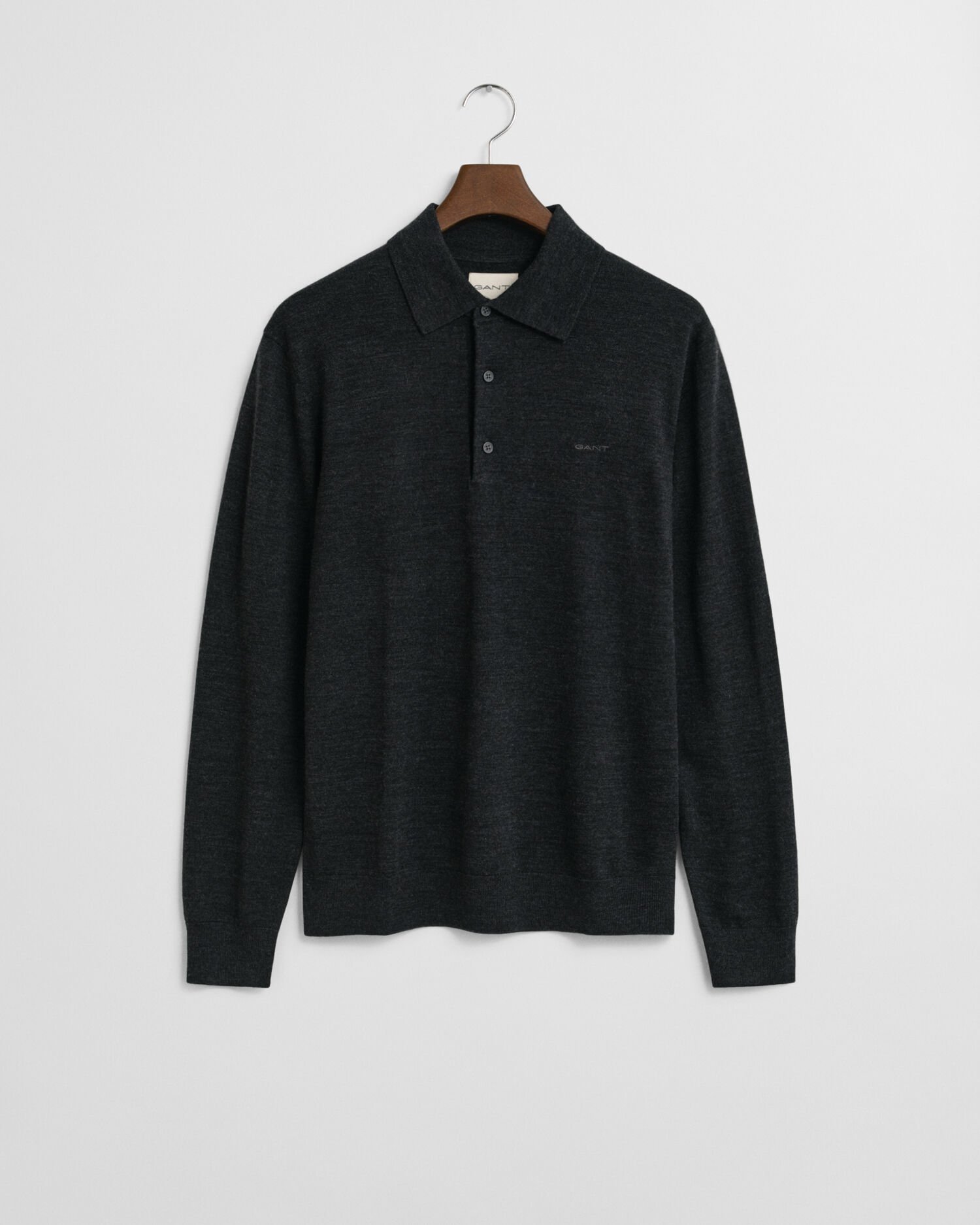 Extra Fine Merino Wool Polo Sweater