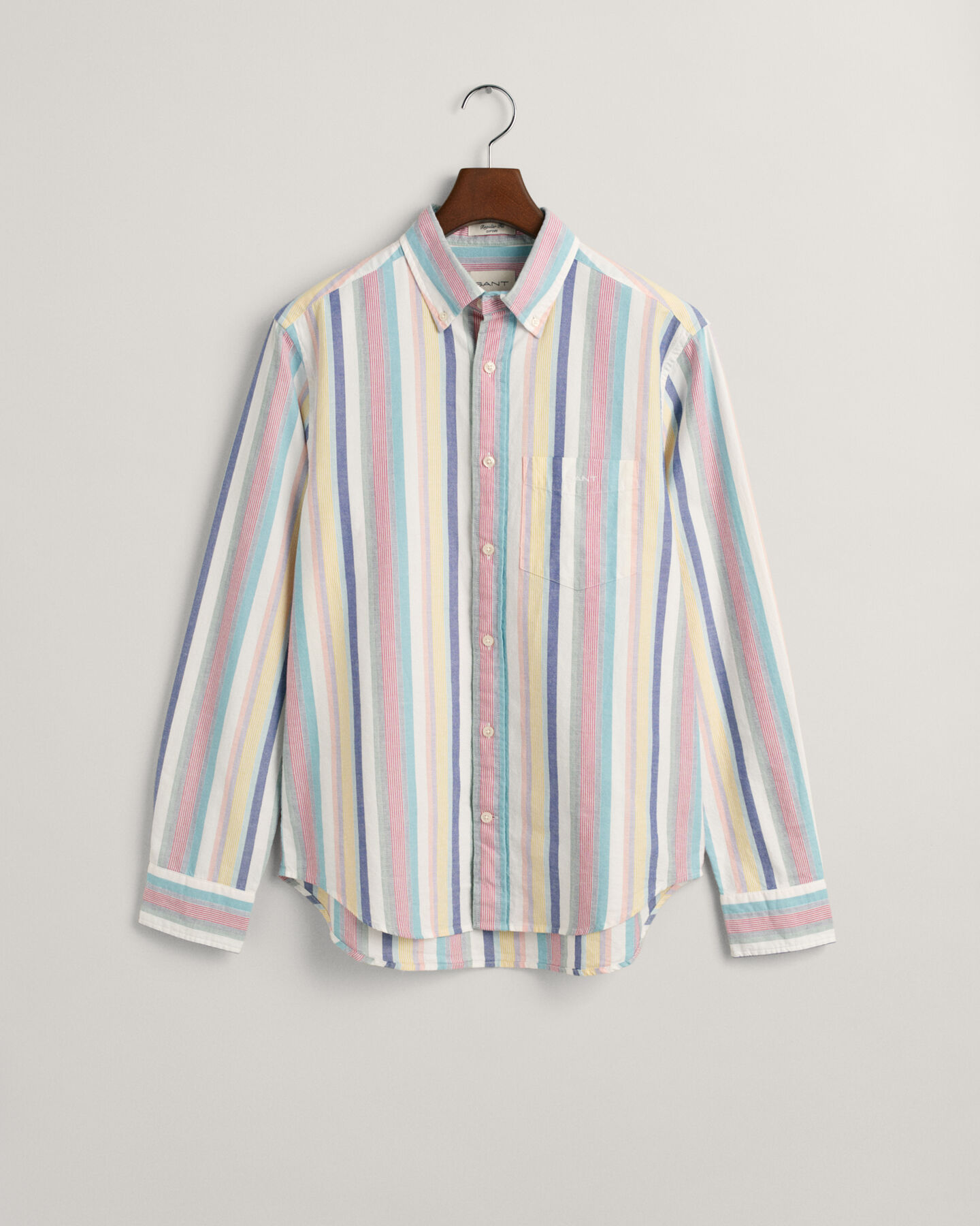 Regular Fit Multi Stripe Oxford Shirt