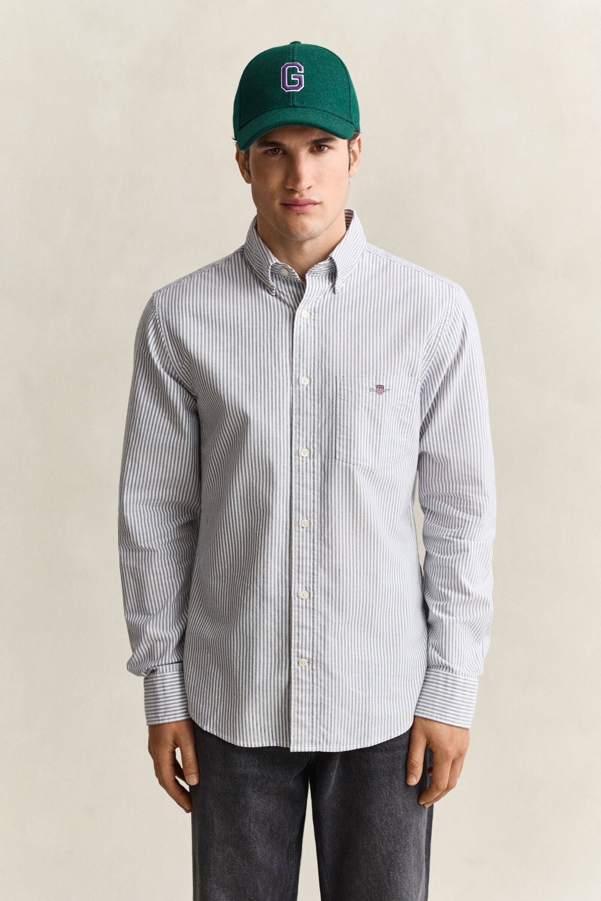 Classic Regular Striped Oxford Shirt