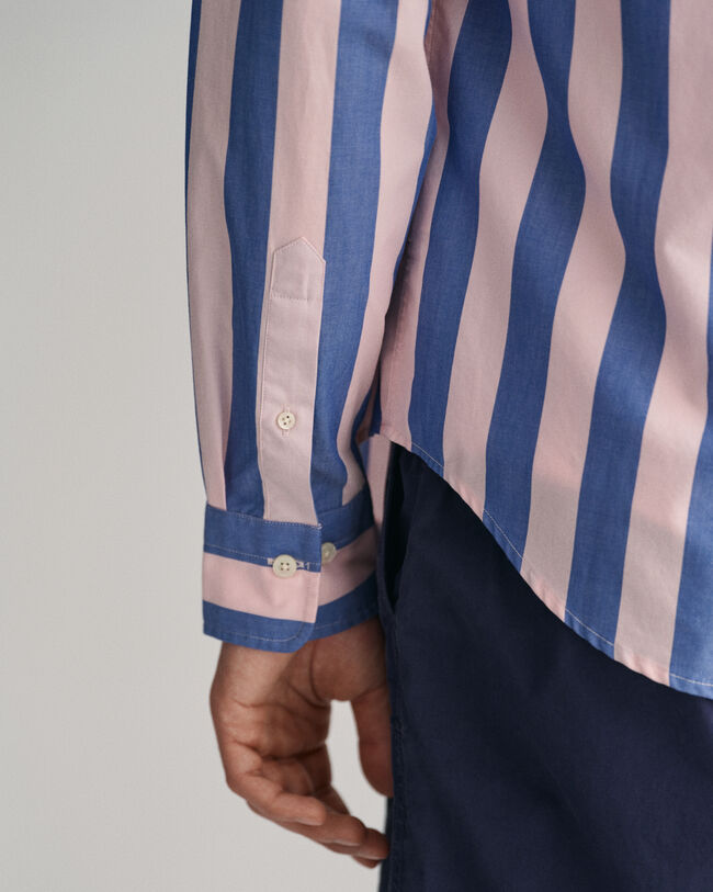 Regular Fit Parasol Striped Poplin Shirt