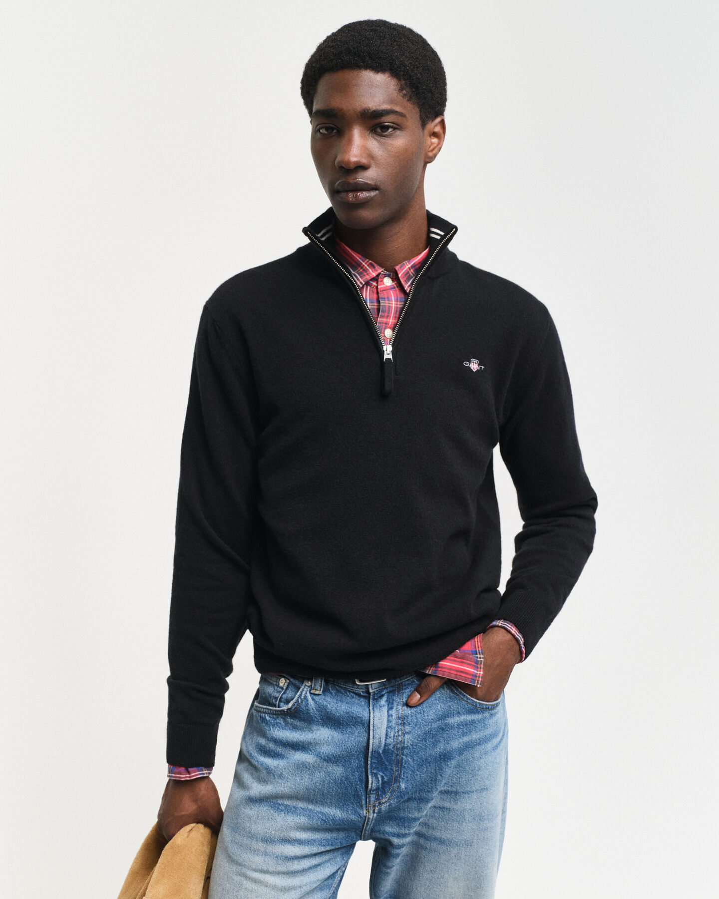Superfine Lambswool Half-Zip Sweater - GANT