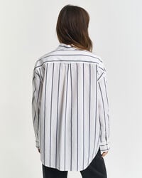 Oversized Classic Striped Poplin Shirt