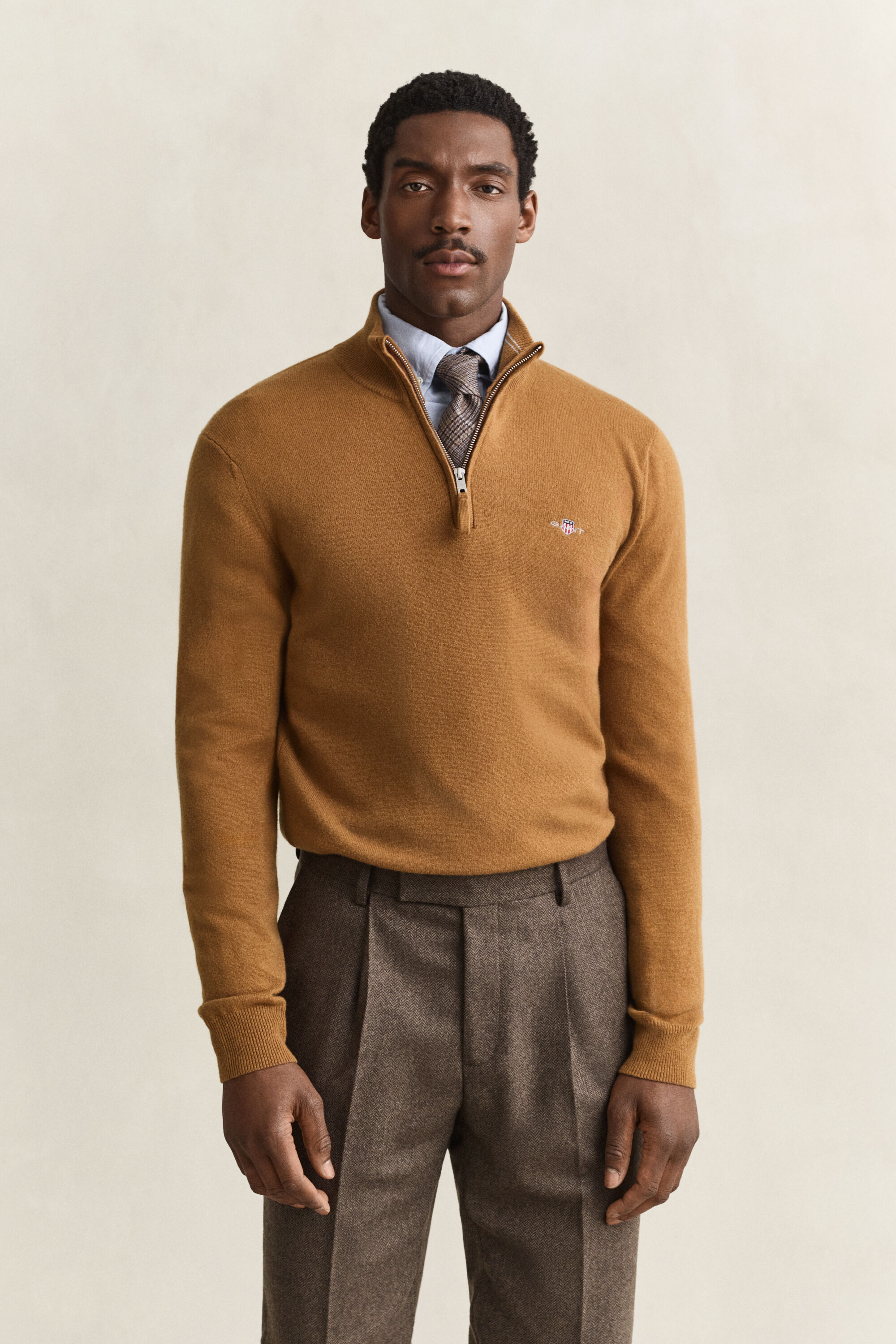 Lambswool Half-Zip Sweater