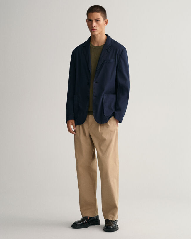 Textured Cotton Crew Neck Sweater