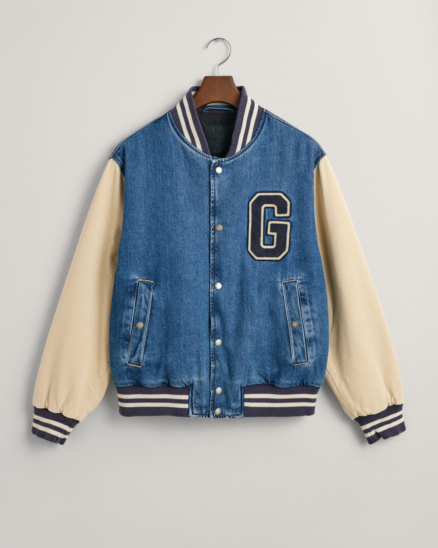 Denim Varsity Jacket
