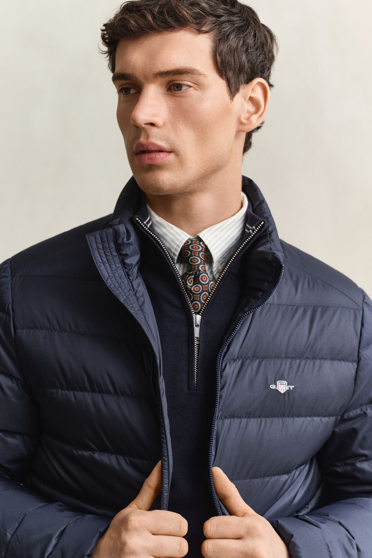 Light Down Jacket — EVENING BLUE