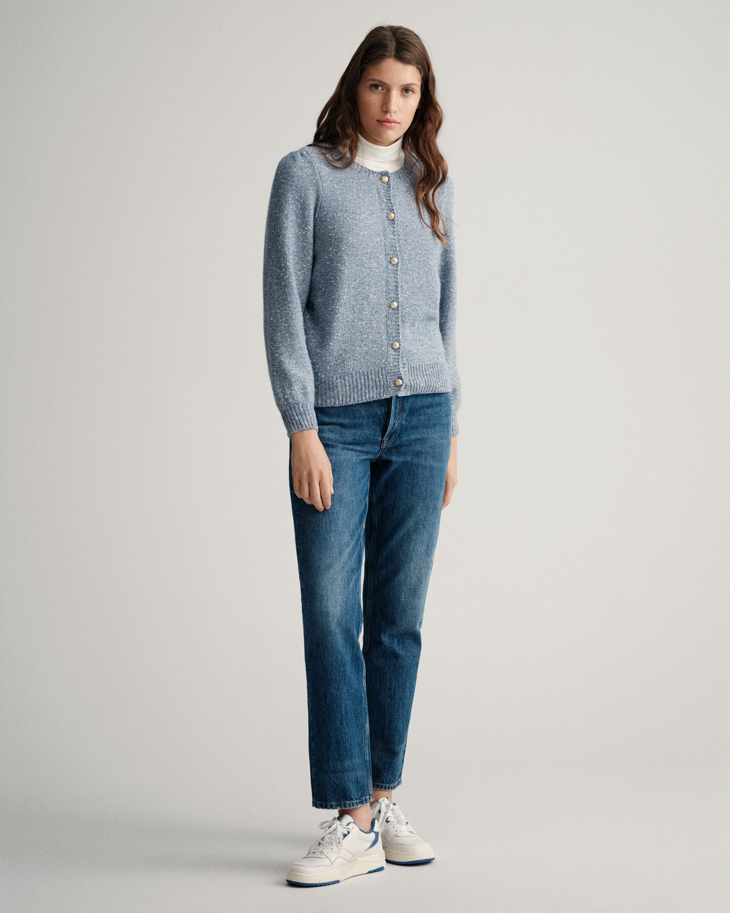 Sparkling Crew Neck Cardigan