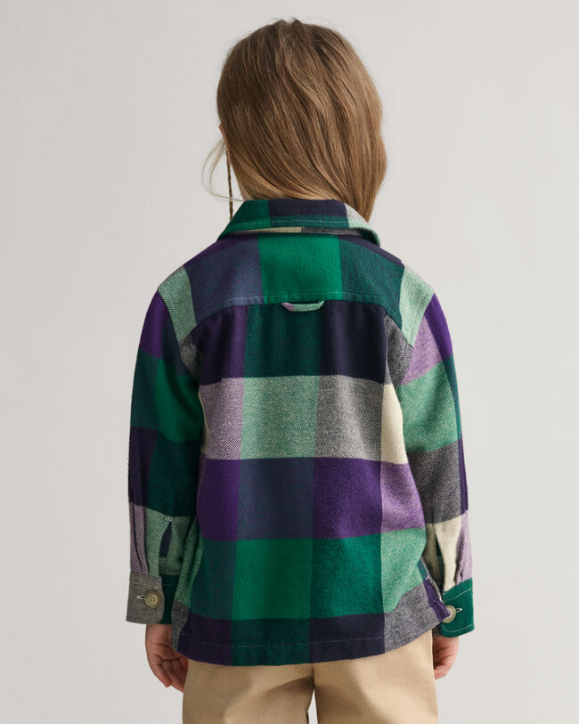 Kids Shield Checked Overshirt