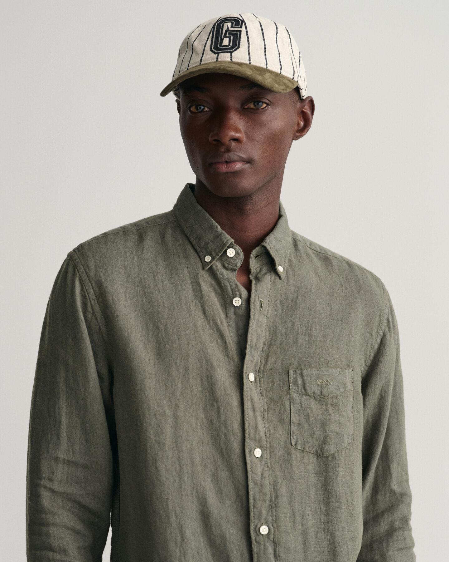Regular Fit Garment-Dyed Linen Shirt