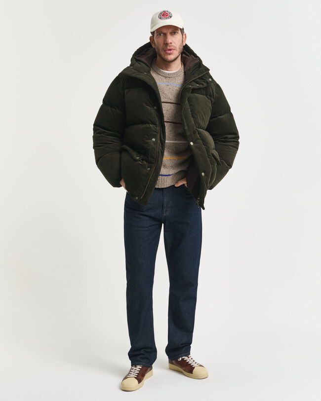 Corduroy Down Puffer Jacket