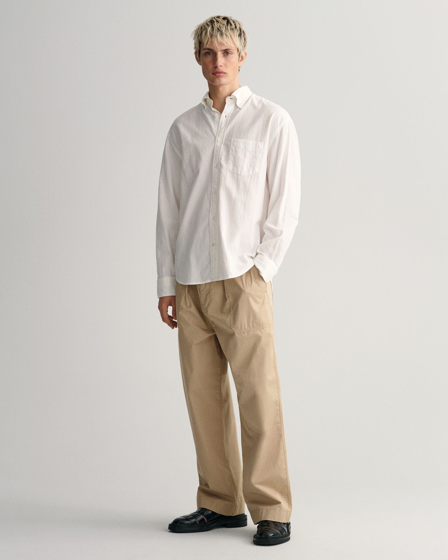 Relaxed Fit Textured Weave Shirt