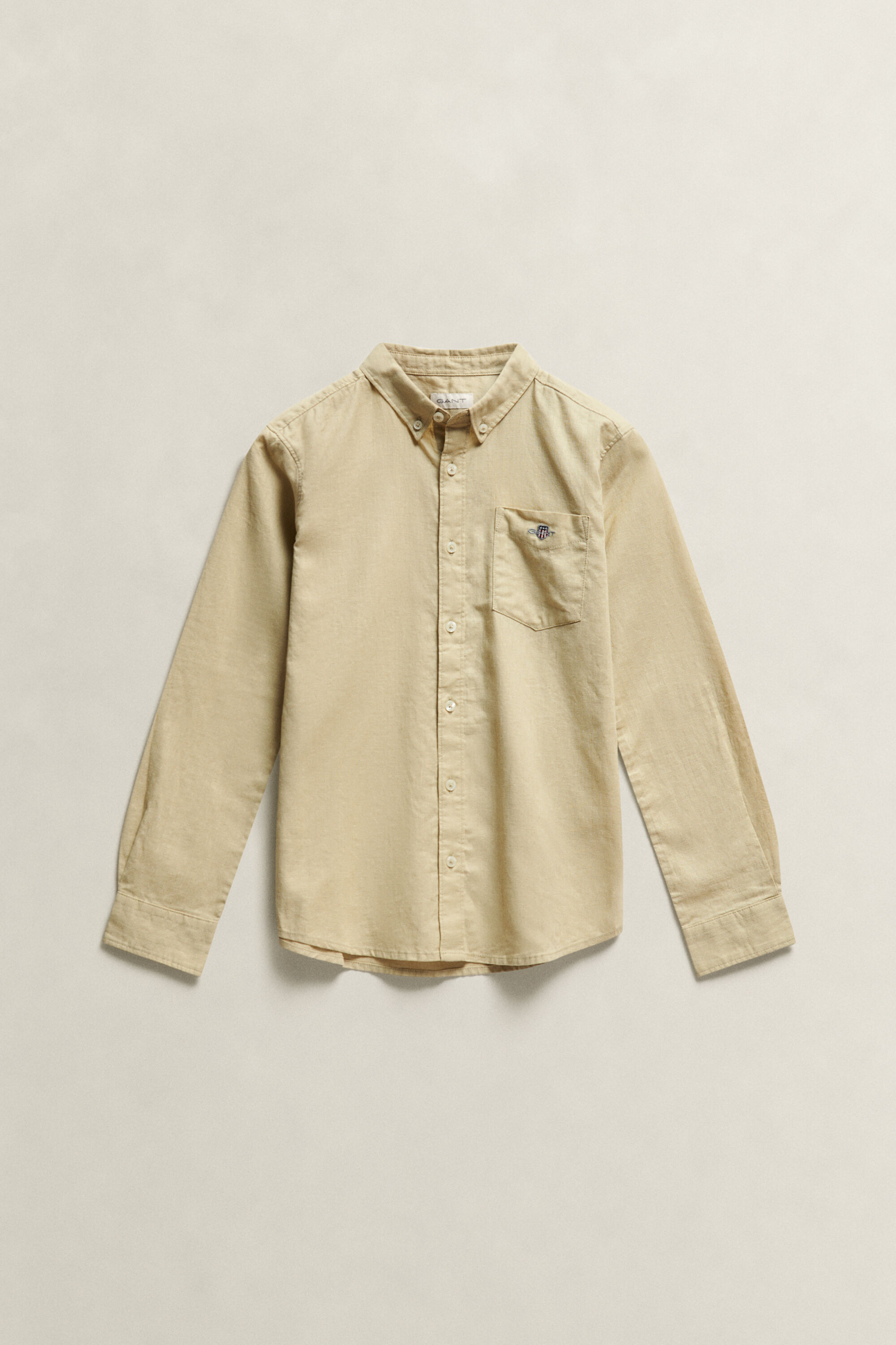Teen Boys Linen Blend Shirt