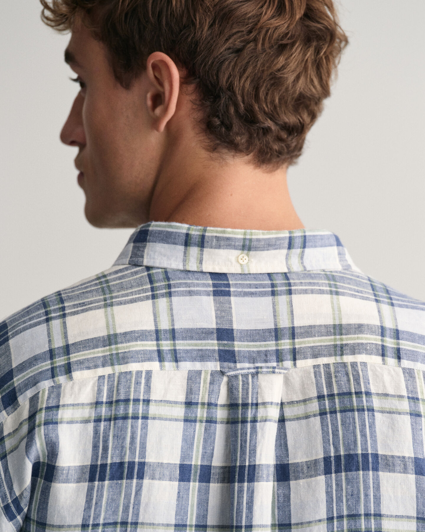 Regular Fit Madras Linen Shirt