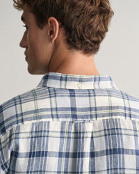 Regular Fit Madras Linen Shirt