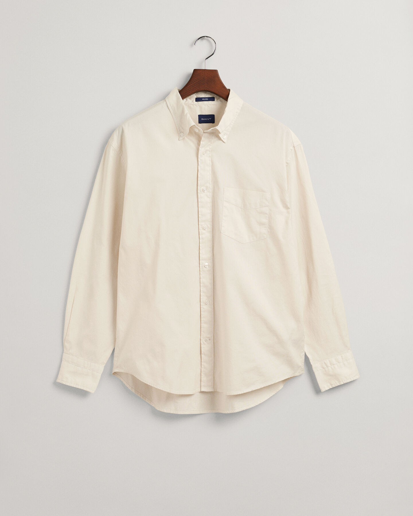 Relaxed Fit Garment-Dyed Oxford Shirt