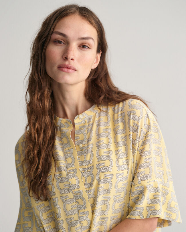 G Patterned Short Sleeve Tunic