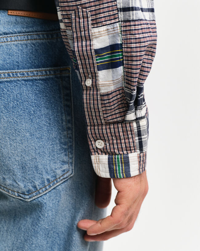 Remake Relaxed Fit Patchwork Shirt