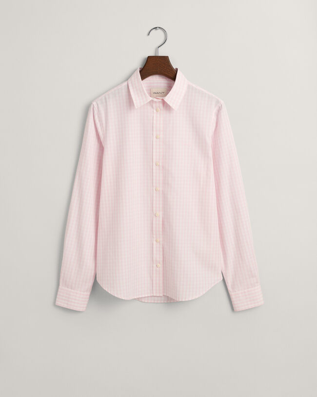 Regular Fit Gingham Poplin Shirt
