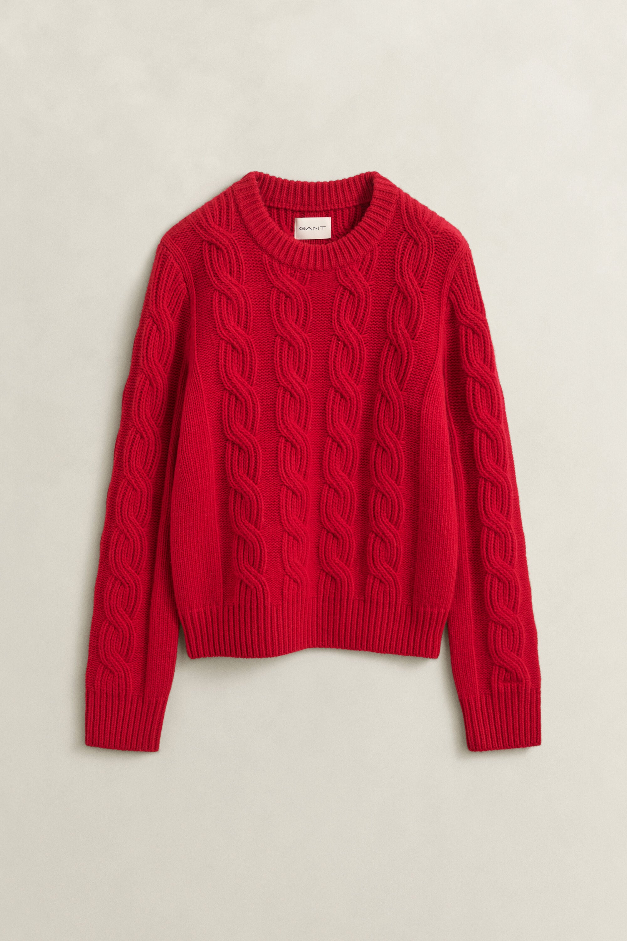 Wool Blend Cable Knit Sweater