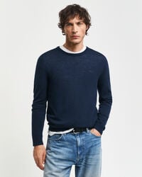 Extra Fine Merino Wool Crew Neck Sweater