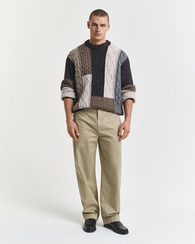 Relaxed Fit Cotton Twill Chinos