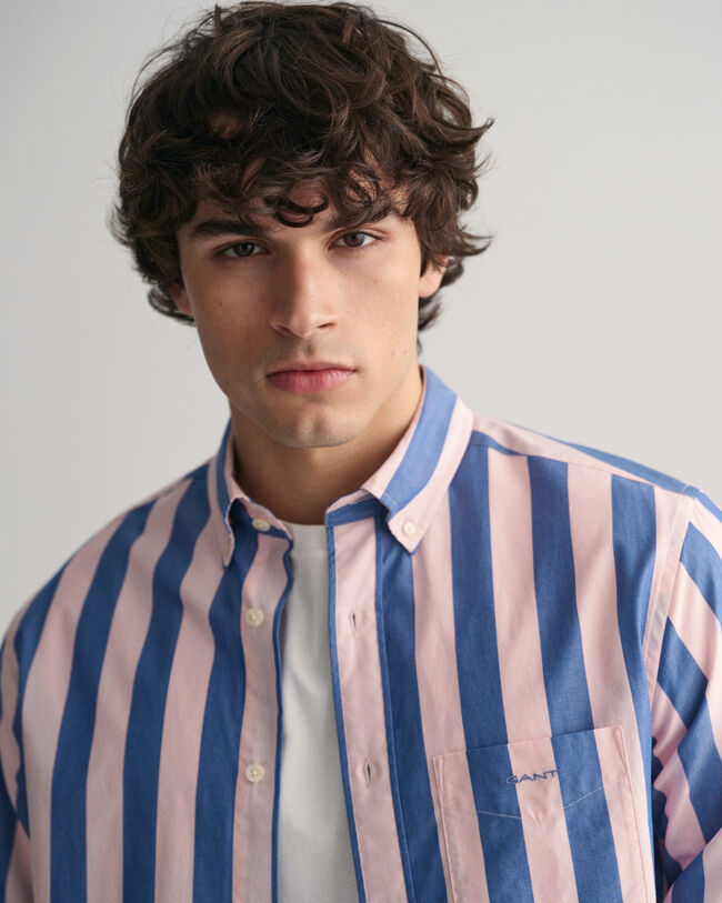 Regular Fit Parasol Striped Poplin Shirt