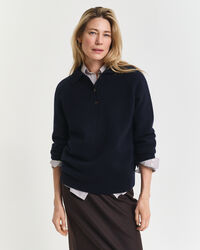 Knitted Wool Cashmere Blend Rugger