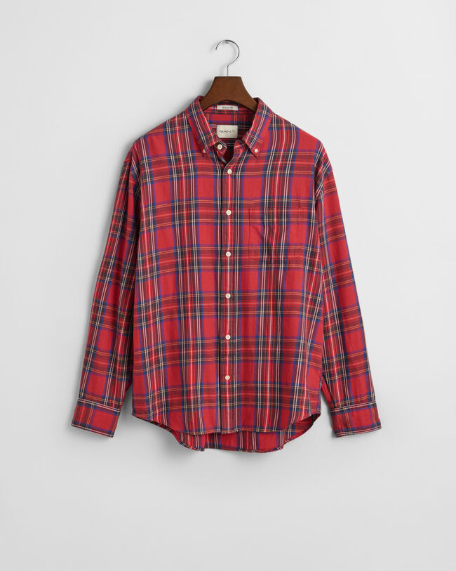 Relaxed Fit Tartan Checked Shirt