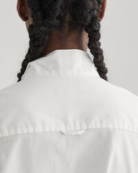 Bow Puff Sleeve Oxford Shirt