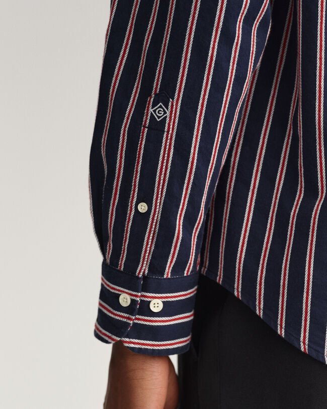 Relaxed Fit Dobby Stripe Shirt