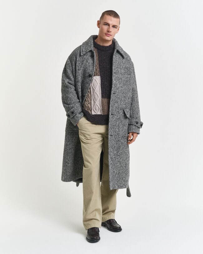 Patchwork Crew Neck Sweater