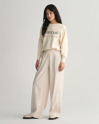 Wide Leg Stretch Linen Pants
