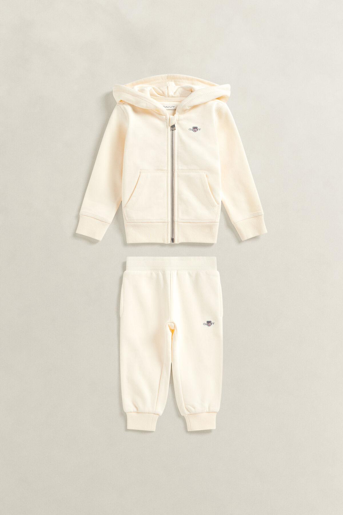 Girls Shield Hoodie & Sweatpants Set — CREAM