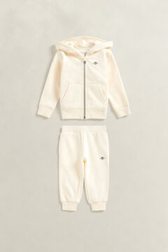Girls Shield Hoodie & Sweatpants Set — CREAM 3