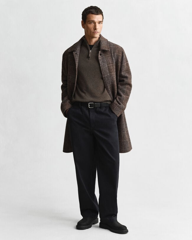 Superfine Lambswool Half-Zip Sweater