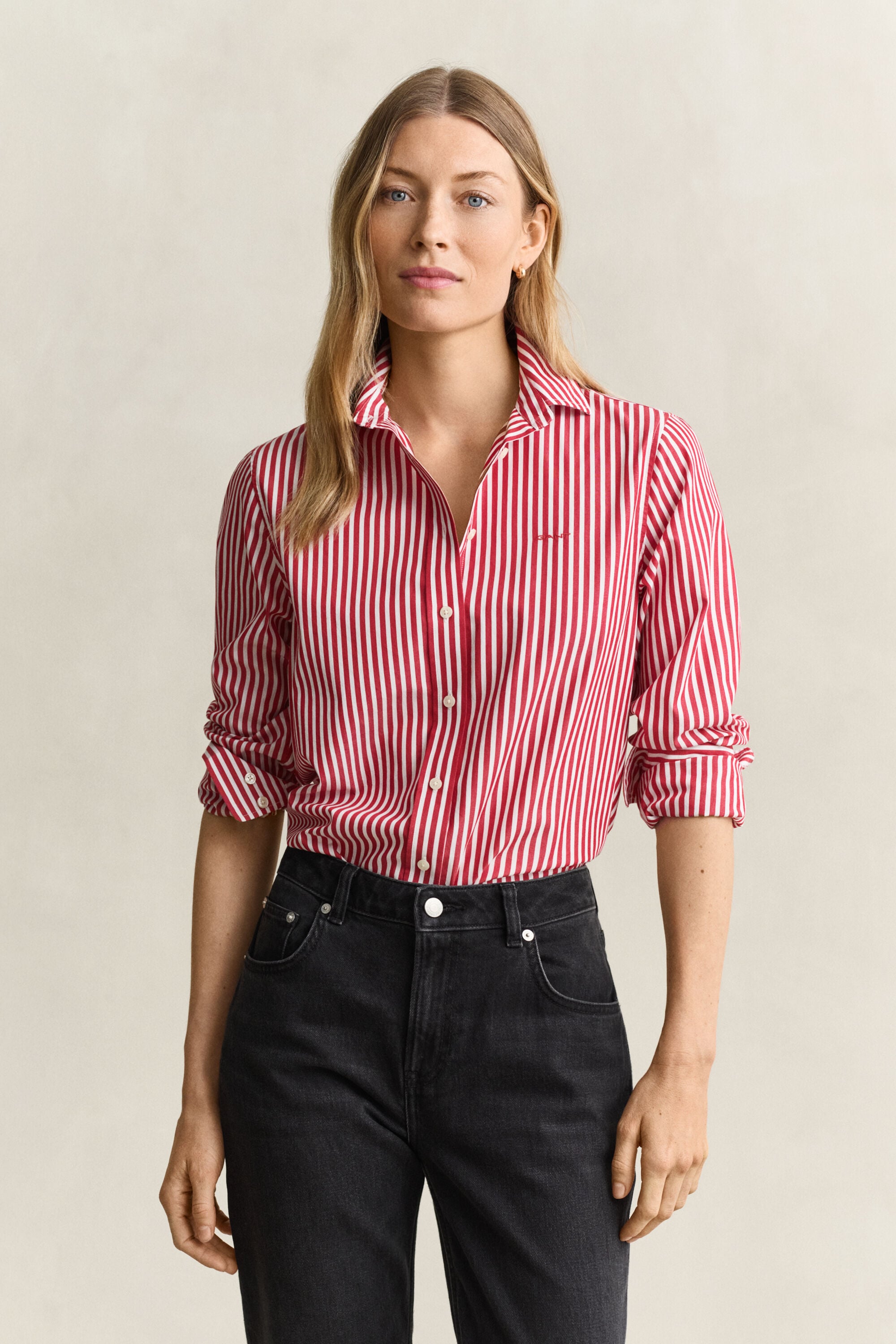 Classic Regular Striped Poplin Shirt
