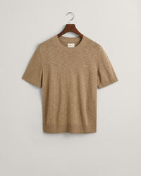 Knitted Cotton Linen T-Shirt