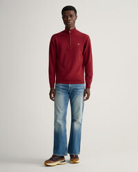 Super Fine Lambswool Half-Zip Sweater