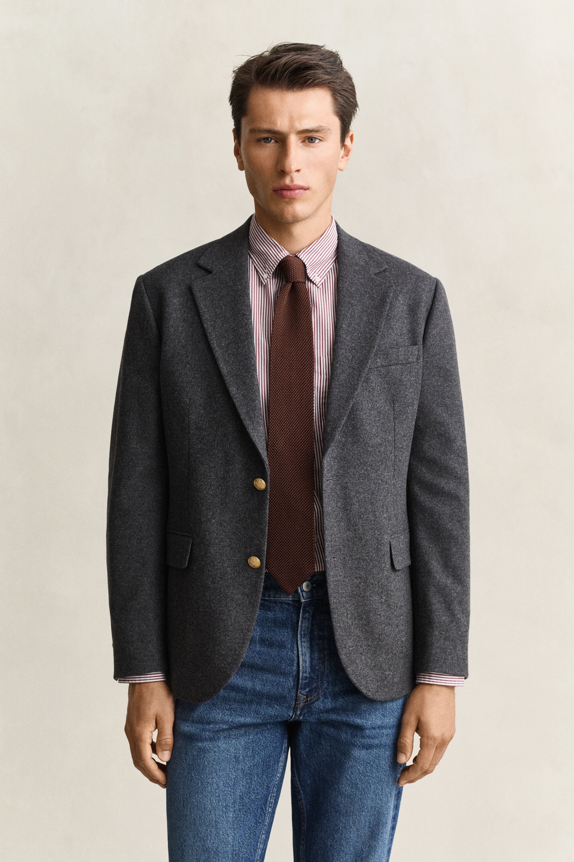 Classic Flannel Wool Club Blazer