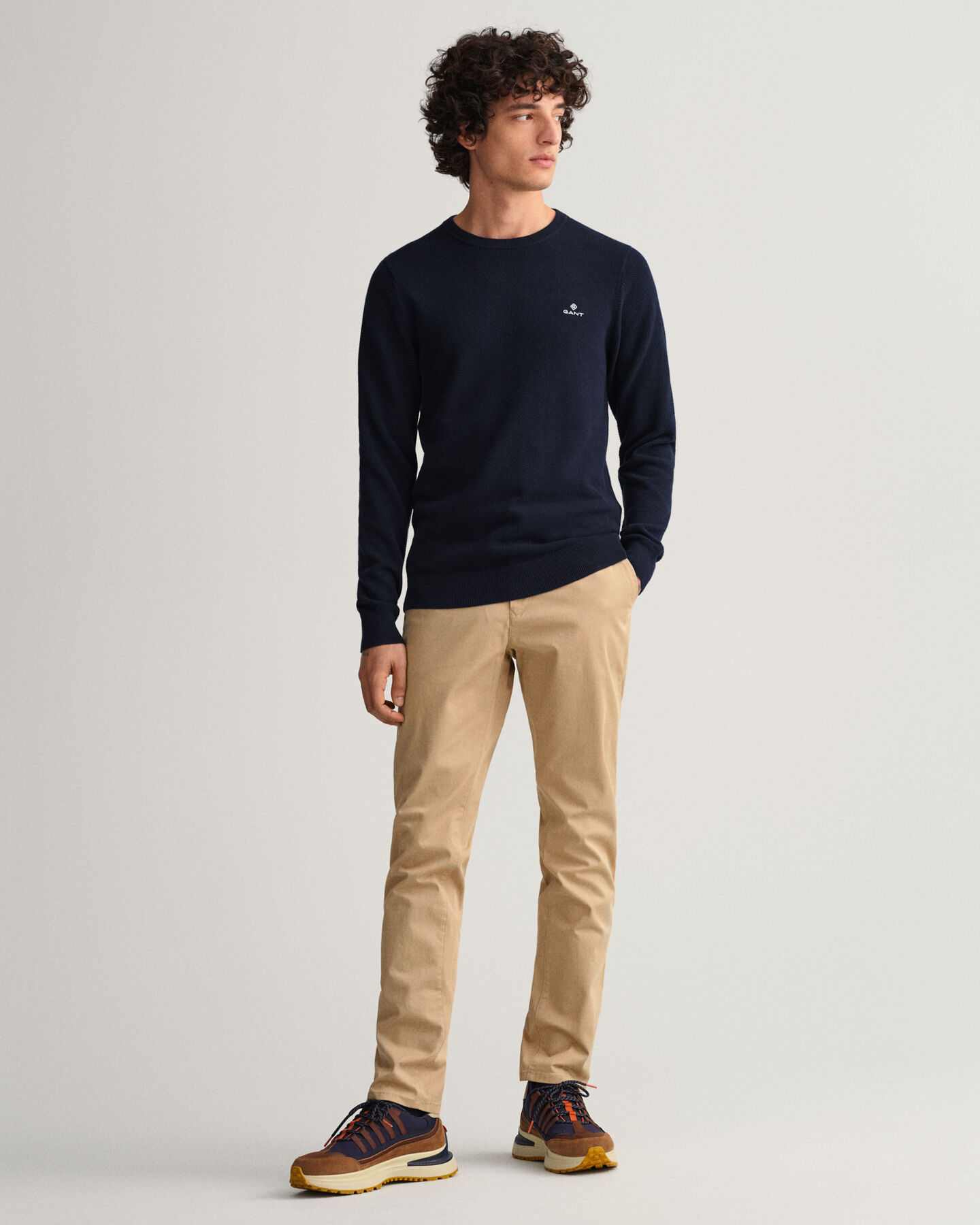Hallden Slim Fit Twill Chinos