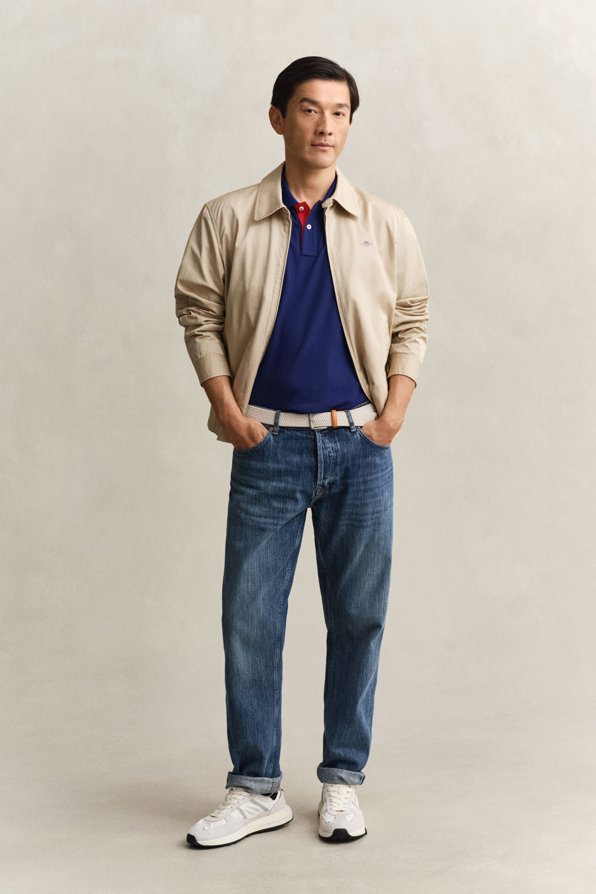 Contrast Piqué Polo Shirt