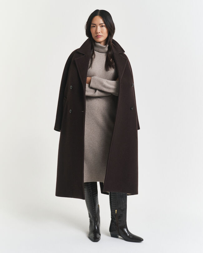 Knit Detail Turtleneck Dress