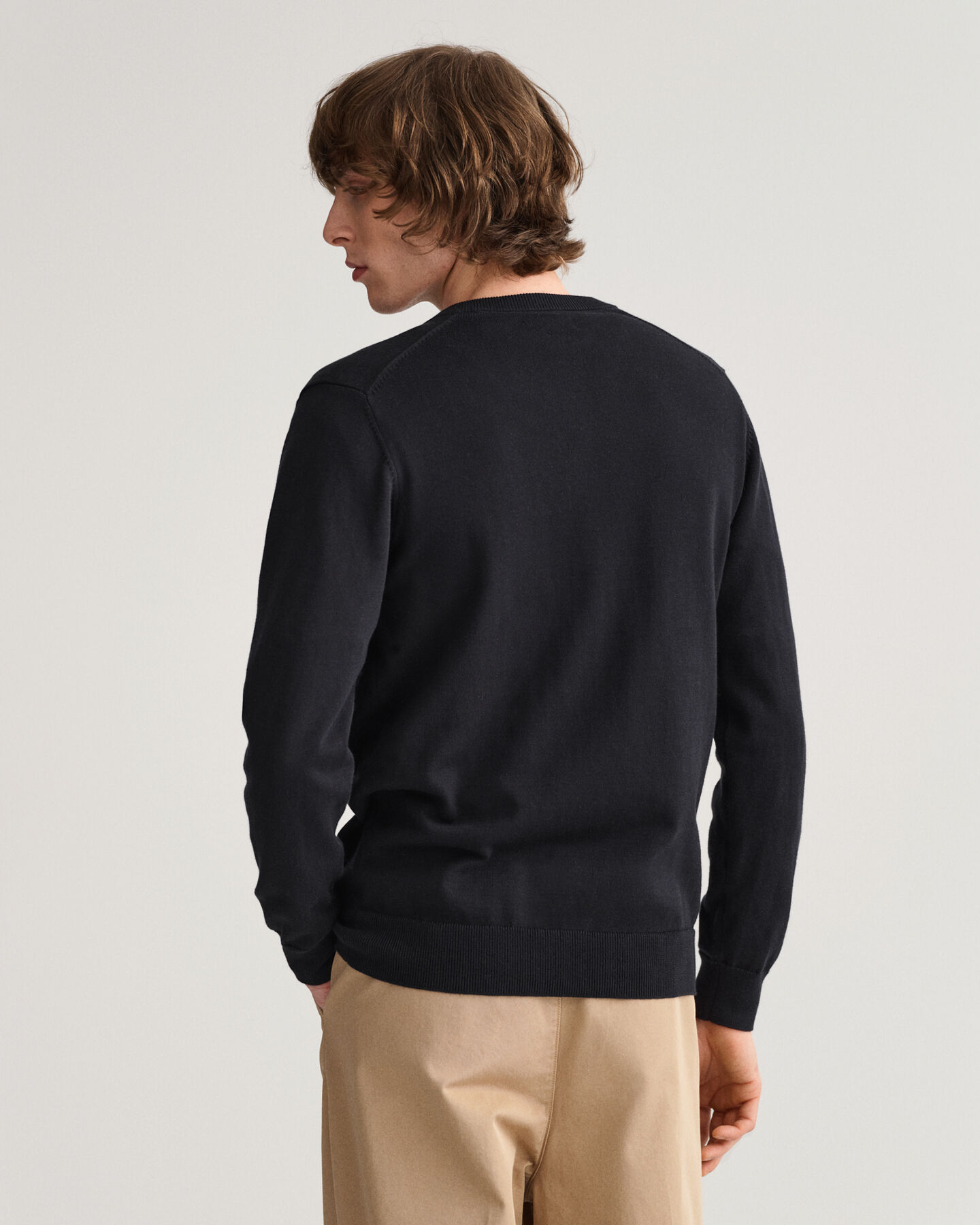 Classic Cotton V-Neck Sweater