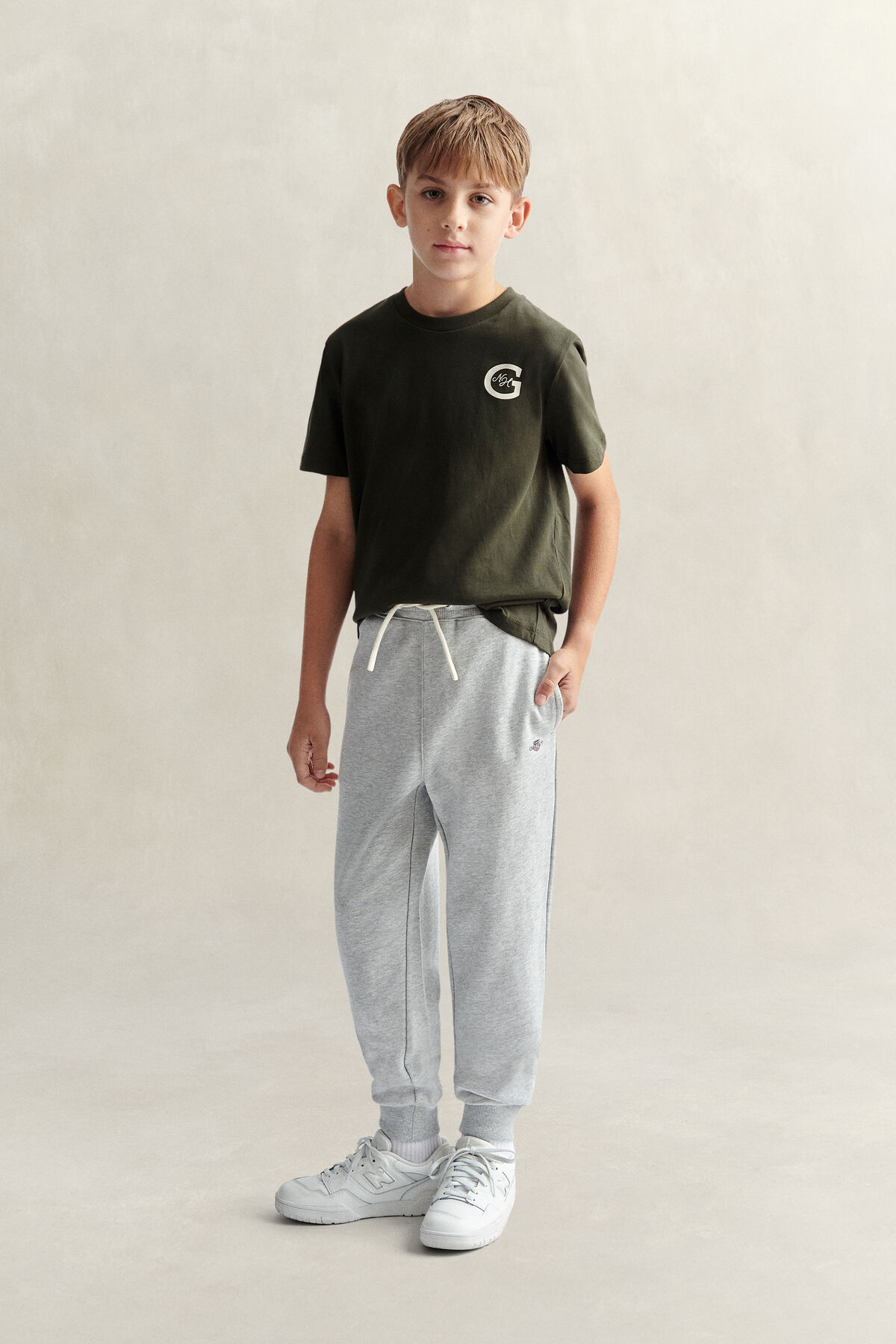 Teen Boys Shield Sweatpants — GREY MELANGE